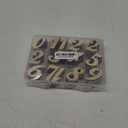2 Inch 196 Pieces Wooden Numbers Unfinished Wood Numbers 0-9 for Crafts,with Sorting Grid Organizer