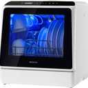 NOVETE Portable Countertop Dishwashers for Small Apartments
Compact Dishwashers with 5L Built-in Water Tank & Inlet Hose, 5 Washing Programs, Baby Care, Air-Dry Function and LED Light