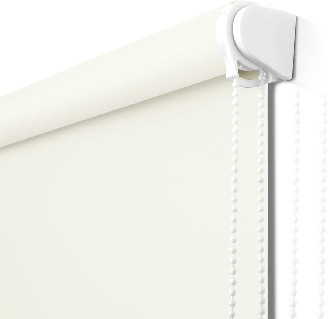 NUTRO CHILL Blackout Roller Blinds, Window Shades Blackout with Thermal Insulated, UV Protection Fabric Window Shades for Home and Office, Easy to Install48" W x 68" L, Beige