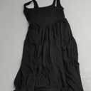 Women's Summer Casual Long Maxi Beach Vacation Dresses Sleeveless Square Neck, Size S