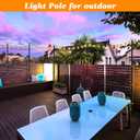 Mutovlin 2 Pack String Light Poles,10 Ft Light Poles for Outside String Lights,Outdoor Lights Pole with Fork,Metal Poles Stand for Patio Deck Backyard (10FT 2 Pack)
