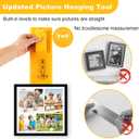 Picture Hanging Kit 220PCS, Instaframe Easy Picture Hang and Level Tool, Wall Hanging Kit Assorted with Sawtooth/ Wire Hangers, Small Hammer for Photo/ Painting/ Art/ Canvas/ Home Decor