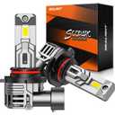 SEALIGHT 9012/ HIR2 Bulbs, 30000LM 6500K Fog Bulbs 1:1 Mini Size with Cooling Fan, 9012 for Powersports ATV/ UTV, 3 Mins Plug-N-Play, Pack of 2