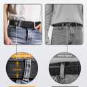 JUKMO 1.5" (38mm) Leather Ratchet Belt for Men in Gift Box