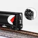 HP0887M 6 Pairs HO Scale 1:87 Horn Coupler Hook 17mm E-Z Mate Magnetic Knuckle Couplers with Box Lid Pocket Cover with Screws for Freight Car Trains Railroad (Coupler and Box)