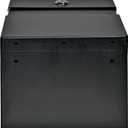 Mail Boss Locking Steel Suggestion Box Key Drop Box, Black