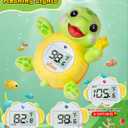 Baby Bath Thermometer, Digital Water Temperature Monitor for Newborns & Toddlers, Accurate Temperature Readings, BPA-Free, F/C, Floating Turtle Toy with Bath Water Safety