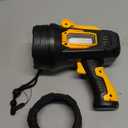 LBE Rechargeable Spotlight, Super Bright 99,000 Lumens Led Flashlight Handheld Spot Lights Outdoor with Cob Light, 10000Ah Long Lasting Large Spotlight for Hunting, Boating, Camping