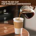 YEEHAW 16 oz 100 Pack Disposable Paper Coffee Cups with Lids & Sleeves, To Go Hot Cups for Coffee, Hot Beverage Drinking Cup, Ideal for Cafes, Bistros