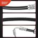 A-Premium Front Driver or Passenger Brake Hydraulic Hose Compatible with Select Ford Models - F650/F750 2013 2015 - Replace# DC4Z2078A