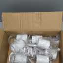 BoostArea LED 8 Light Track Lighting Kit, White 8 Way Ceiling Spot Lighting, Flexibly Rotatable Light Head for Kitchen, Living Room, Bedroom, GU10 Bulb Not Included