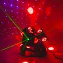3Head Moving Head DJ Light 12LEDs Rotating Beam Stage Lights Pinspot Lights Uplighting Light-s for Events Sound Activated DMX512 for DJ KTV Disco Party Wedding Concert Christmas Festival