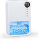 Dehumidifier,128oz Visible Water Tank 1000 sq.ft Dehumidifier for Home Quiet Portable Unit with 24-Hour Timer, Auto Shut-off, Sleep Mode & 7-Color Night Light for Bathroom, Bedroom, Basement, RV