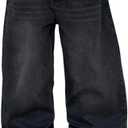 Mens Wide Leg Jeans Super Baggy Pants Y2k Loose Fit Denim Jeans Skater Trousers Streetwear (XXL)