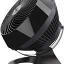 Vornado 660 Large Whole Room Air Circulator Fan for Home, 4 Speeds and 90-Degree Adjustable Tilt, Removable Grill, 10 Inch, Floor Fan for Bedroom, Office, Black