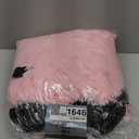 Fluffy Bean Bag for Stuffed Animals Storage, Faux Fur Washable Bean Bag Chair Cover(No Filler) for Textile Plush Toys, Beanbag Chair Cover for Adults Kids Teens, 6FT, Pink