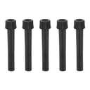 uxcell On/Off Replacement Light Turn Switch Knob Lamp Socket Extension Knobs 50mm Length Black 5Pcs