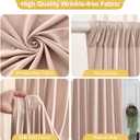 16x10FT Nude Backdrop Curtains for Wedding Parties, Wrinkle Free Polyester Photography Backdrop Drapes for Wedding Baby Shower Birthday Parties Stage Background Stand Decorations 4x10ft,4 Panels