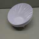 bUCLA 12 Pack White Plastic Serving Bowls - 20 OZ Angled Party Table Salad and Fruit Bowls Disposable for Chip&Candy, Ideal for Wedding