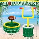 Bencailor 2 Pcs Inflatable Football Cooler for Parties Blow up Drink Rugby Cooler Party Decorations Football Party Supplies Inflatable Ice Bucket for Game Day Picnic Beer