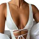 UCadego Women's Metallic Snakeskin One Piece Swimsuits Rave Outfit Bathing Suits. Small