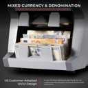 Cassida 9900R V2 2-Pocket Premium Bank Grade Money Counter Machine Mixed Denomination, Bill Sorter, Value Counting, Printer Enabled, 2 CIS, UV/MG, IR/IT Counterfeit Detection with Built-in Printer, 12"L x 11.5"W x 13.4"H