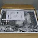 Yoobure End Table with Charging Station, Flip Top Side Table with USB Ports and Outlets, Sofa Couch Table Bedside Table for Living Room Bedroom, Narrow Nightstand with Storage Shelves for Small Space (Charcoal Gray)