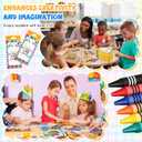 28 Packs 6 Colors Crayons Bulk Back to School Crayons Bright Color Individual Packs Assorted Colors Art Set for Kids School Supplies