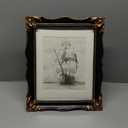 Simon's 11x14 Picture Frame Matted to 8x10, Black Gothic Frames for 11x14 Posters Photos Certificates, Vintage Gallery Wall and Tabletop Decor