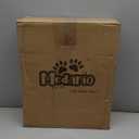 Medario Cat Litter Box with X-Large Litter Mat and Scoop, Large Foldable Litter Box with Lid, Enclosed Kitty Box, Front Top Entry Exit, Odor Control Easy to Clean (Upgrade Coffee)