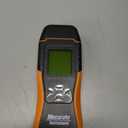 Mecurate Digital Pin Type Wood Moisture Meter with 3 Colored Indicators, Moisture Detector 2 Mode 8 Calibration Large Backlit for Wood, Wall, Firewall (Orange)