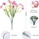 AGIRL 24 Bundles Artificial Flowers for Outdoor,No Fade Fake Plastic Flowers Faux Plants for Decoration Hanging Planters Indoor Outside Garden Porch Window Box Home Wedding Farmhouse