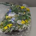 26 Inch Spring Wreaths for Front Door Outside Large Artificial Summer Wreath Silk Hydrangea Wreath with Yellow Daisy and Eucalyptus Leaves Indoor Outdoor Porch Rustic Farmhouse Home Wall Wedding Decor