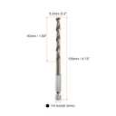 5 x HARFINGTON 4pcs M35 High Speed Steel Cobalt Twist Drill Bit 5.2mm/0.04" Dia with Quick Change 1/4" Hex Shank Jobber Drill Bit for Metal, Steel, Copper, Aluminum, Zinc Alloy