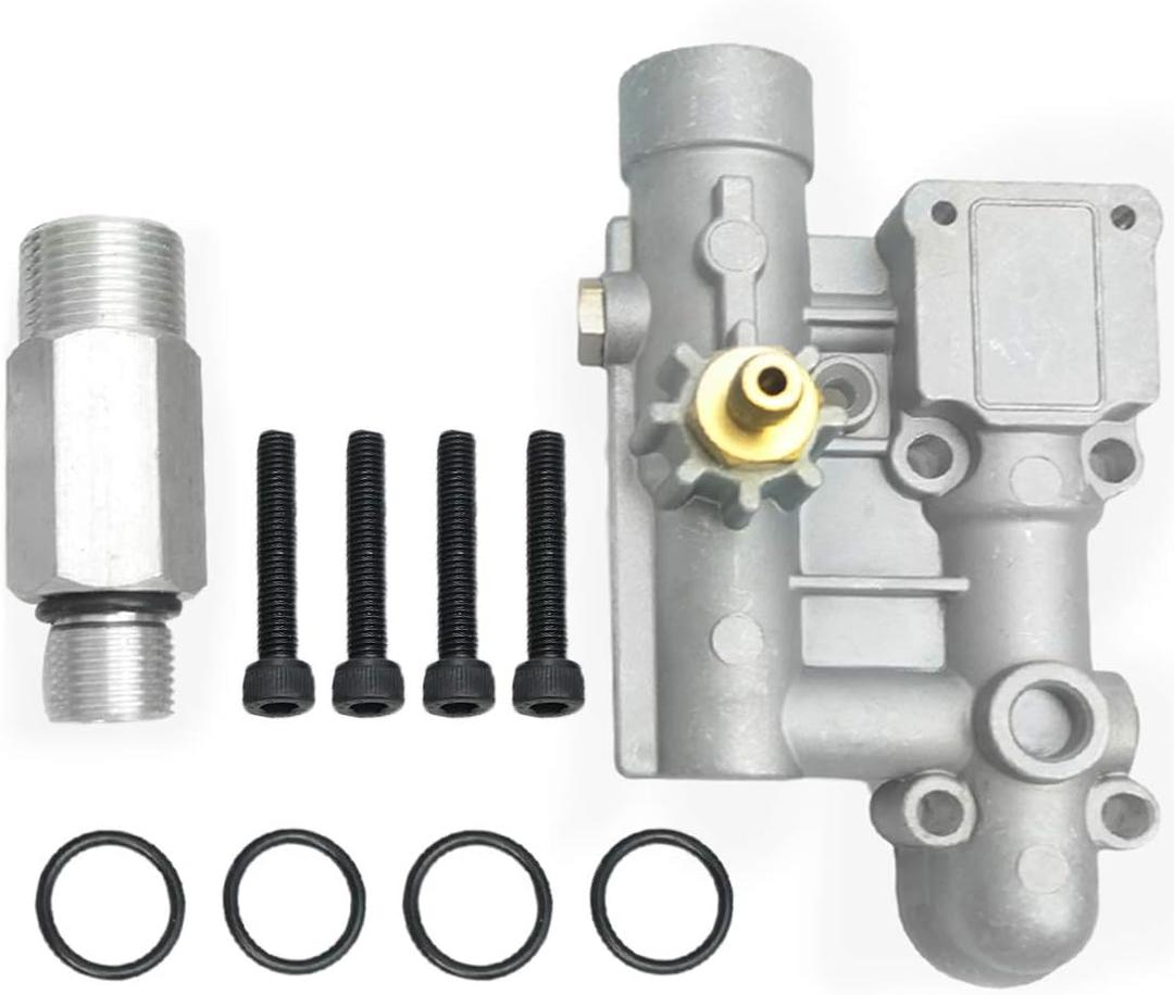 16031 Pressure Washer Manifold Kit Fit for Briggs Stratton, with 4 Bolt Power Pressure Washer Pumps 190627GS 190574GS 020228