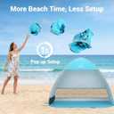 WolfWise Pop up Beach Tent Sun Shelter, 4-5 Person Beach Shade Canopy