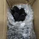 Rain Chain for Gutters Outside, 3.93ft Black Rain Chain with 5 Cups, Adjustable Lotus Rain Catcher, Metal Gutter Chain Downspout, Divert Rainwater for Gardens Patios & Home Decor, Easy Install