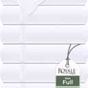 Royale Linens 6 Pack Bulk Flat Sheet Set - Top Sheets - Soft 1800 Microfiber - Wrinkle & Stain Resistant - for Hotel, Massage Table, Hospital, Dorm - Full Flat Sheet Sold Separately (Full, White)