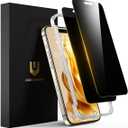 UNBREAKcable Privacy Screen Protector for iPhone 16 Pro Max, Full Coverage Shatterproof Tempered Glass [True 28Anti Spy] [9H Hardness] [Installation Frame] Private Protector for iPhone 6.9"-2 Pack