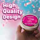 30x 2nd Birthday Cupcake Toppers – Edible Happy Birthday Décor, Wafer Sheet Cake Decorating