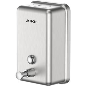 AIKE 37oz Surface Mount Stainless Steel Soap Dispenser for Commercial,Brushed Stianless Steel Finish Model AK1003