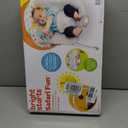 Bright Starts Baby Bouncer Soothing Vibrations Infant Seat - Removable -Toy Bar, Nonslip Feet, 0-6 Months Up to 20 lbs (Safari Fun)