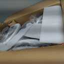 YOUNIKE Bar Stools Set of 2 Modern Swivel Barstools, Adjustable Counter Height Bar Stools Faux Leather Upholstered Counter Stools with Hollow Back for Kitchen Island, Brown