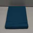 TEXAS LINEN CO. 100% Organic Cotton Percale Flat Sheet Queen Size - 1 PC Flat Sheet, Teal - Crisp, Cool and Strong Bed Linen, Top Sheets for Hot Sleepers, Luxury Breathable GOTS Certified Sheets