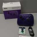 8Bitdo Ultimate 2 Wireless Gaming Controller with TMR Joysticks, Switchable Hall Effect/Tactile Triggers, 8Speed Wireless Tech, Charging Dock, RGB Fire Ring for PC & Android - Purper (Purple)