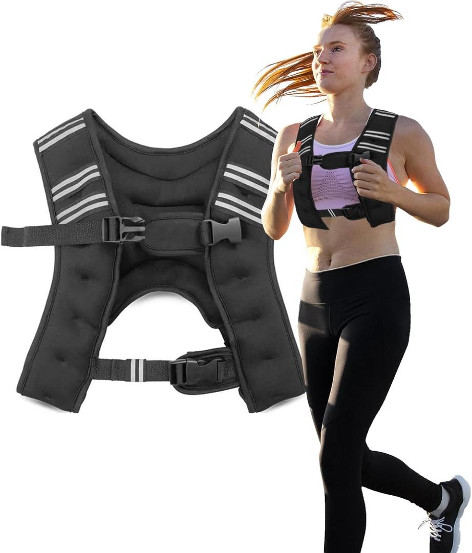 Weighted Vest for Strength Training - 11lbs - Heavy Duty Tactical Weight Vest for Fitness, CrossFit, and Endurance Workouts, Adjustable and Comfortable Design