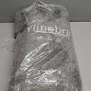 Yimobra Long Bathroom Rug 47"x 24", Super Absorbent Bath Mat, Quick Dry, Luxury Non-Slip Bath Rugs for Tub Side, Double Sink Vanity, Machine Washable, Home Decor Accessories, Light Gray and White