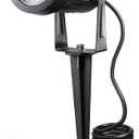 LED Landscape Lights,5W 120V AC Outdoor Pathway Garden Yard Spotlight,IP65 Waterproof Garden Flood Light,Outdoor Spotlight with Stake,UL Cord 5-ft with Plug (Pack of 1, Daylight White)