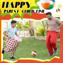 Granny Pants Yard Game with Oversized Pants Bouncy Balls and Pump, Easter Giant Outdoor Tossing Game for Family Reunion Backyard Carnival Party Gathering (Heart, Vivid Color)