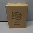 Divided Chilled Serving Tray for Parties,Ice Chilled Party Platter,Ice Serving Bowl with Lid and Handle,Charcuterie Serving Board,Cold Dish Dip for Fruit Seafood Vegetable Shrimp Cocktail Appetizer... (Pink)